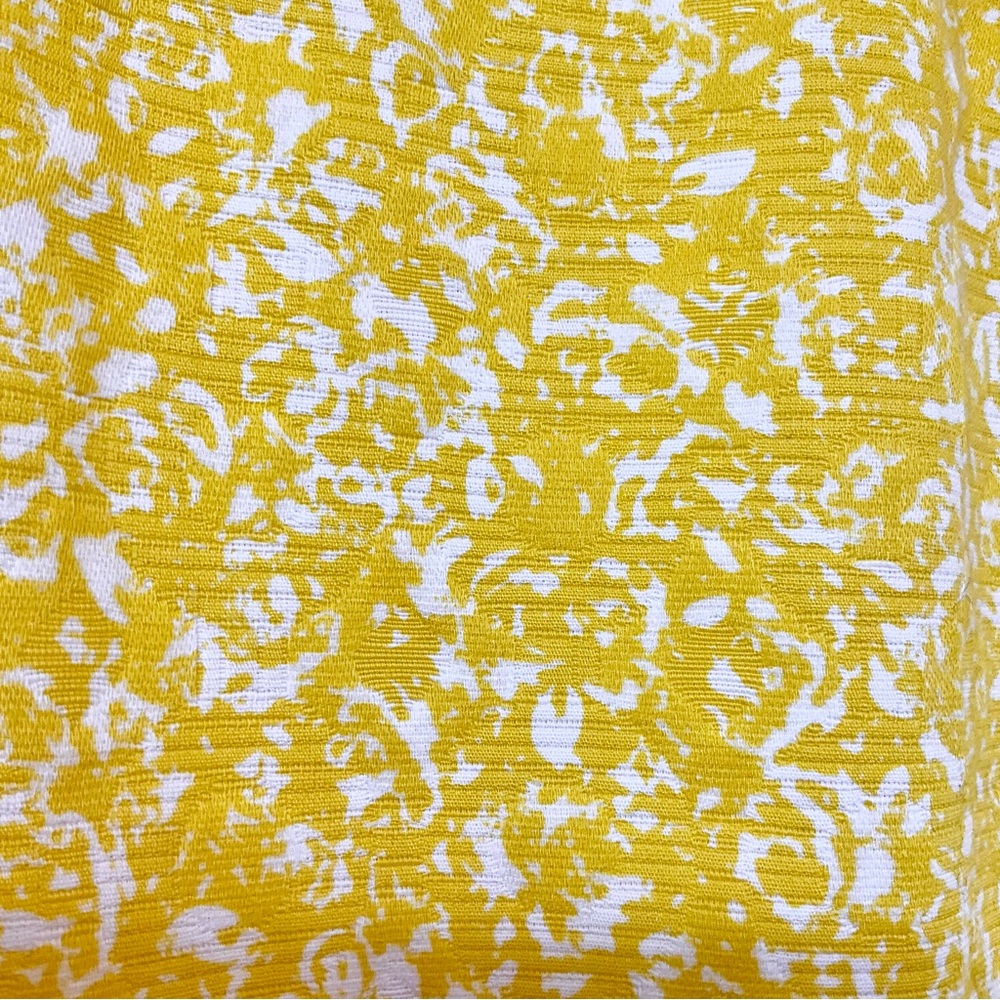 Tahari Arthur S. Levine Sunny Yellow & White Sheath Dress Beaded Necklin… - Picture 9 of 12
